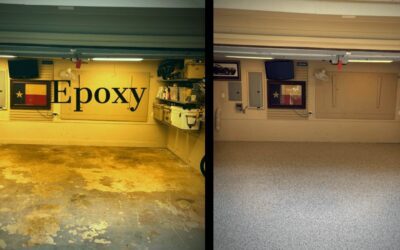 Garage Floor Transformation- Gravel Polyurea Full 1/4 Chip System