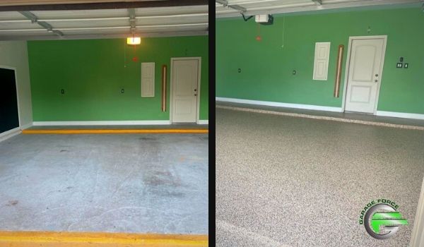 Katy Garage Floor & Trim Makeover