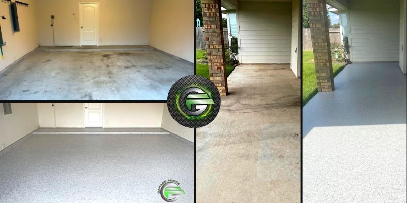 Old Katy Garage & Patio Floor Makeover