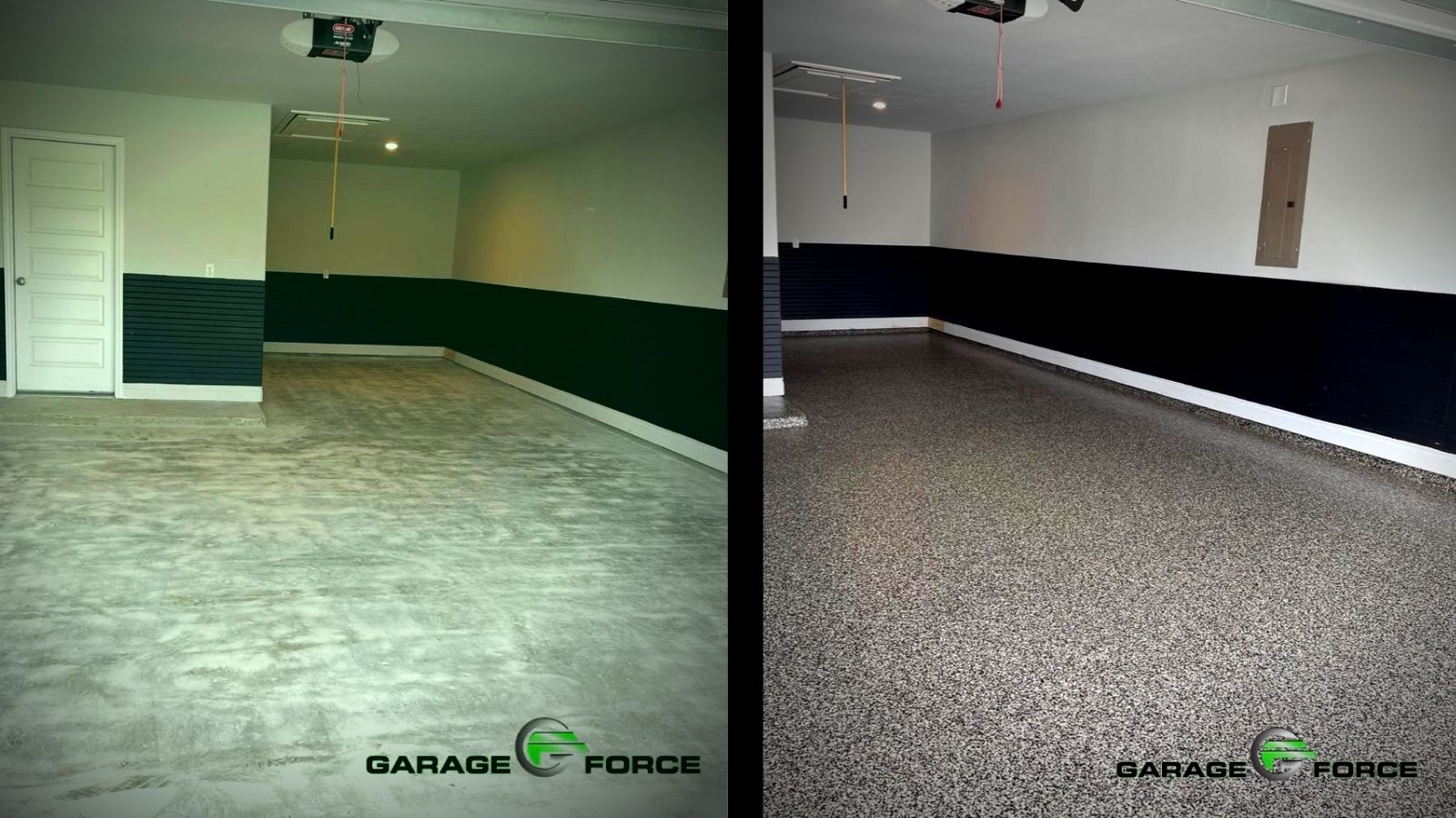 Garage Floor Transformation- Full Chip System | Garage Force of Katy